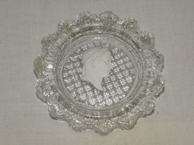 -RARE MEDAILLON BACCARAT LE CREUSOT 1er EMPIRE PROFIL A L'ANTIQUE XIXe   D