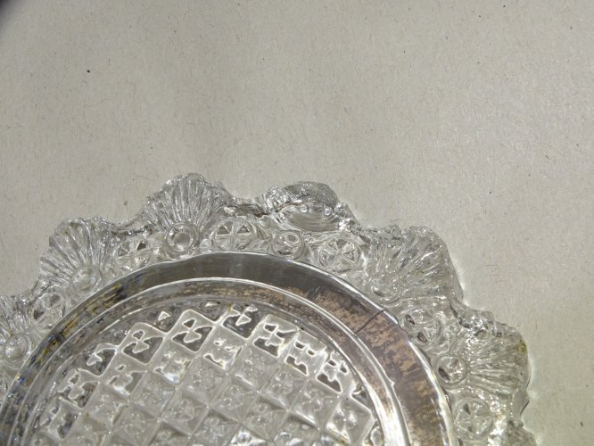 -RARE MEDAILLON BACCARAT LE CREUSOT 1er EMPIRE PROFIL A L'ANTIQUE XIXe   D