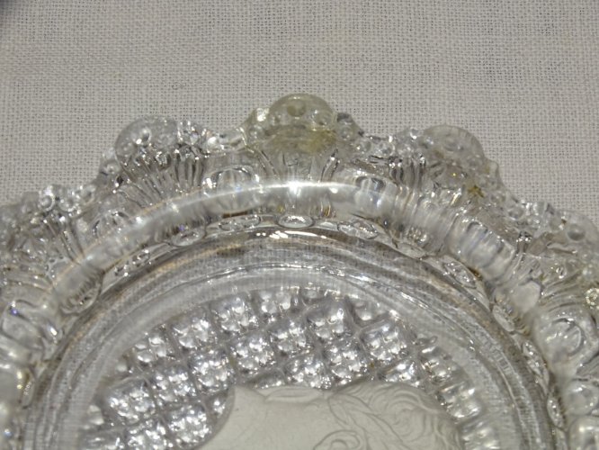 -RARE MEDAILLON BACCARAT LE CREUSOT 1er EMPIRE PROFIL A L'ANTIQUE XIXe   D