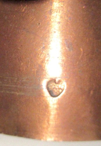 RARE Moule à gâteau XIXème, cuivre étamé: 10 maillons enchainés