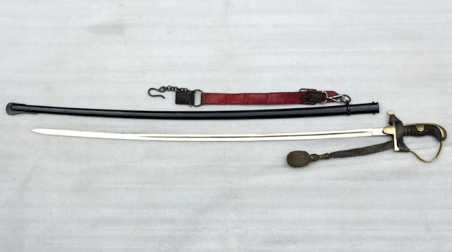 Rare Original Sabre Blucher d'Officier P.WEYERSBERG WW1