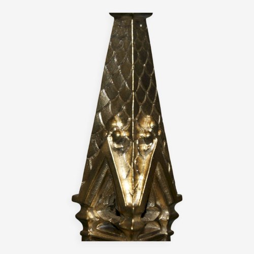 Rare paire de chandeliers en bronze XIX siècle