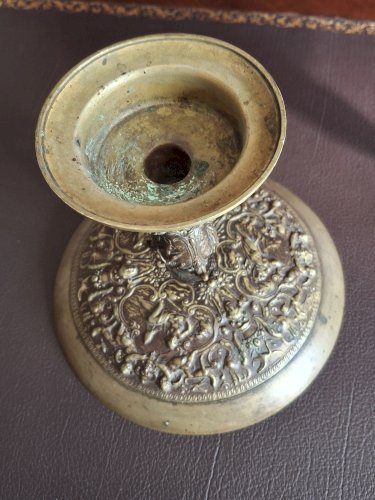 Rare Paire de coupes en bronze second empire à l'antique : Le triomphe de la Vertu, et Neptune et Amphitrite