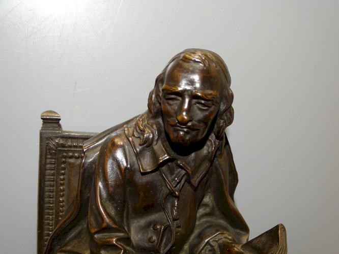 -RARE PENDULE XIX MOUVEMENT & BRONZE FONDEUR DELAFONTAINE CORNEILLE CAFFIERI