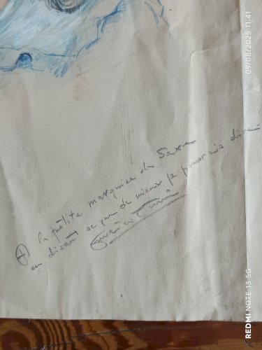 rare portrait de femme de 1944 signé Enrico Fumi 