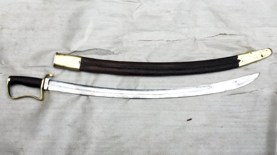 RARE SABRE ANGLAIS BRITANNIQUE COLONIAL TROUPE DES MONTAGNES M1896 XIX ORIGINAL