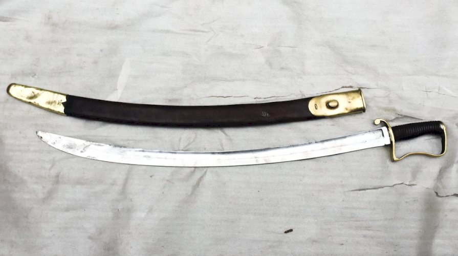 RARE SABRE ANGLAIS BRITANNIQUE COLONIAL TROUPE DES MONTAGNES M1896 XIX ORIGINAL