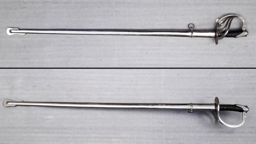RARE SABRE AU PÉROU GARDE RÉPUBLICAINE LAME GRAVÉE XX ORIGINAL