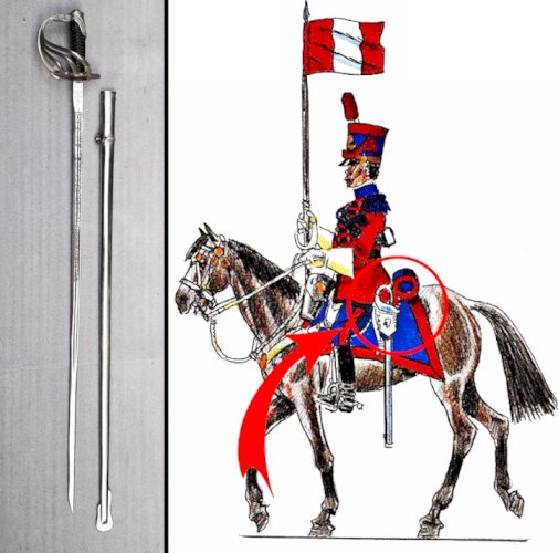 RARE SABRE AU PÉROU GARDE RÉPUBLICAINE LAME GRAVÉE XX ORIGINAL