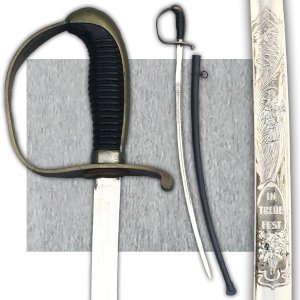 RARE BAVARIAN SABRE IN TRUE FEST ENGRAVED BLADE - XIX - ORIGINAL