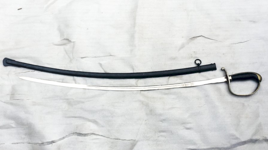 RARE SABRE BAVAROIS IN TREUE FEST LAME GRAVÉE - XIX - ORIGINAL