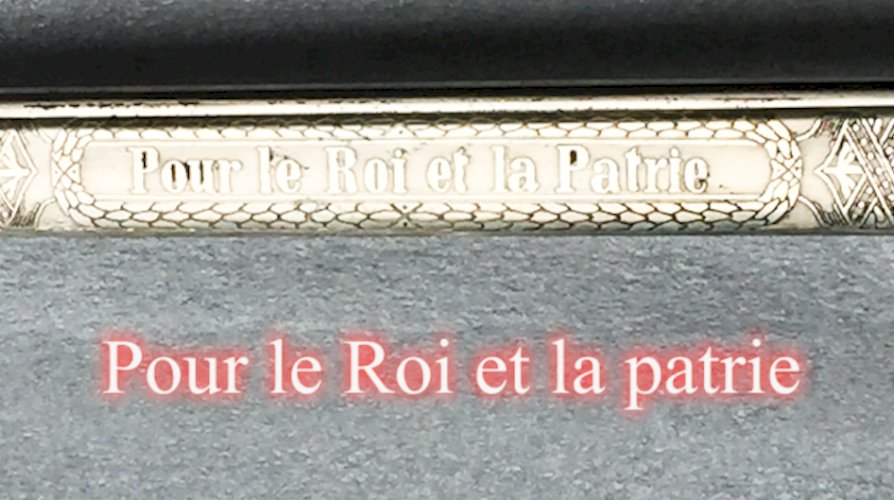RARE SABRE BELGE  ALBERT 1ER CARL EICKHORN  OFFICIER M1889 POUR LE ROI ET LE PATRIE  ORIGINAL