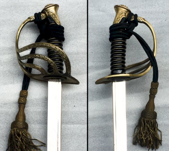 RARE SABRE BELGE D'OFFICIER M1889 '' POUR LE ROI ET LE PATRIE '' LEOPOLD III ORIGINAL