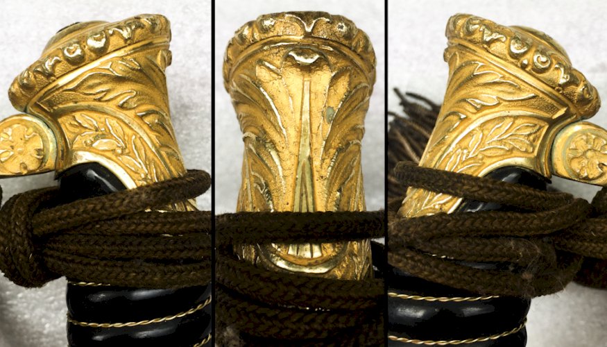 RARE SABRE BELGE '' VAN ROOSBROECK BRUXELLES '' OFFICIER M1889 POUR LE ROI ET LE PATRIE '' ORIGINAL