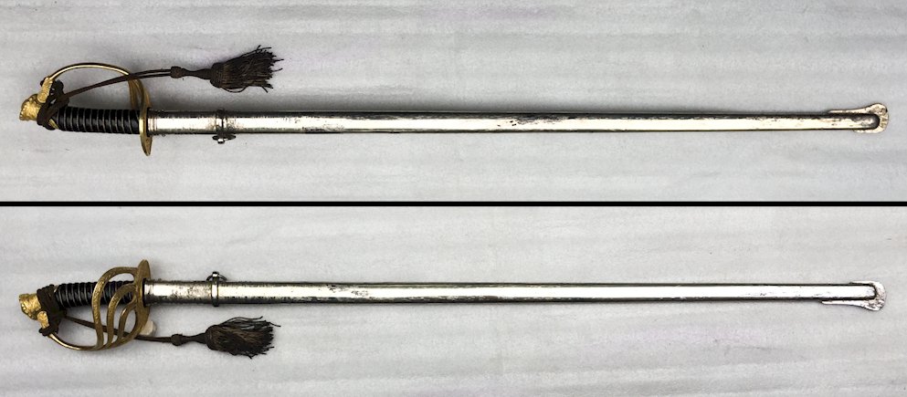 RARE SABRE BELGE '' VAN ROOSBROECK BRUXELLES '' OFFICIER M1889 POUR LE ROI ET LE PATRIE '' ORIGINAL