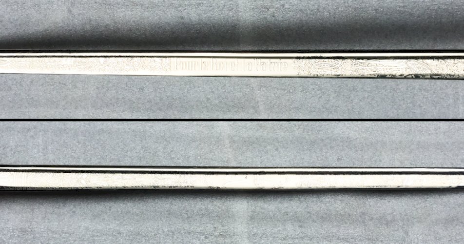 RARE : SABRE OFF. GENDARME BELGE BRUXELLES FONSON M1889 - POUR LE ROI ET LE PATRIE - ORIGINAL