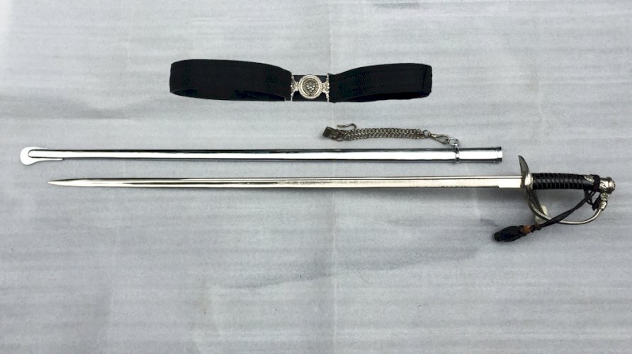 RARE : SABRE OFF. GENDARME BELGE BRUXELLES FONSON M1889 - POUR LE ROI ET LE PATRIE - ORIGINAL