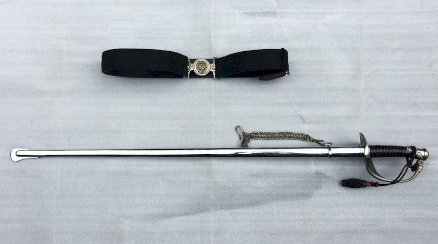 RARE : SABRE OFF. GENDARME BELGE BRUXELLES FONSON M1889 - POUR LE ROI ET LE PATRIE - ORIGINAL
