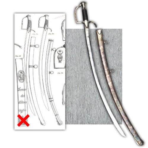 RARE SABRE OFFICIER 1ER EMPIRE GARDE D'HONNEUR NAPOLEON XIX ORIGINAL