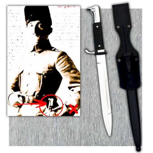 ✔RARE & SUBLIME DAGUE/BAIONETTE ALLEMANDE/PRUSSIENNE TYPE OFFICIER, TRES BELLE, DECO #13