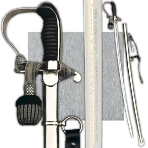 RARE & SUBLIME SABRE ALLEMAGNE DE L'OUEST : CHEF DE TRAIN '' KARL LAUSCHNER '' FUSILIERS XX ORIGINAL