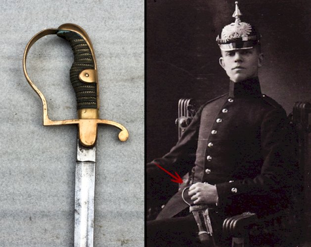RARE & SUBLIME SABRE ALLEMAND DIT A LA BLUCHER LAME GRAVÉE WW1 ORIGINAL
