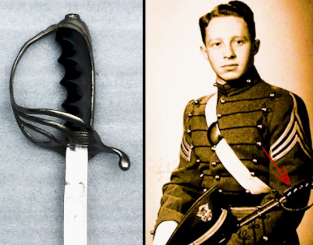 RARE & SUBLIME SABRE USA LAME GRAVÉE MOD.1902 : PÉRIODE WW1 XX ORIGINAL