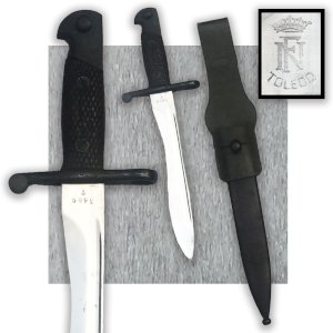 ✔RARE & SUPERB BAYONET, SPANISH DAGGER, TOLEDO, MAUSER, + BAUDRIER, XIX, ORIGINAL #26