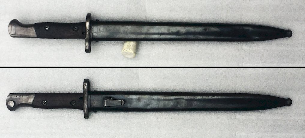 RARE & SUPERBE BAIONNETTE, DAGUE PORTUGAL MAUSER VERGUEIRO, MOD.1904, BRONZAGE DORIGINE, ORIGINAL