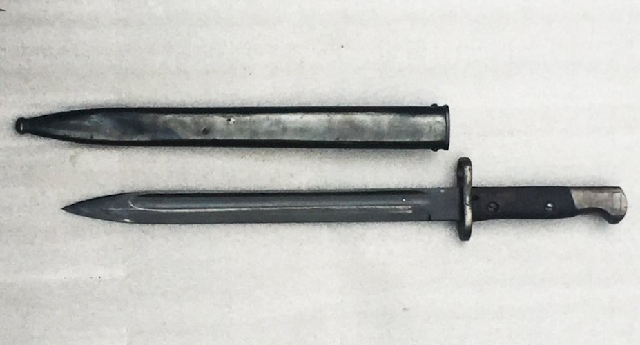 RARE & SUPERBE BAIONNETTE, DAGUE PORTUGAL MAUSER VERGUEIRO, MOD.1904, BRONZAGE DORIGINE, ORIGINAL