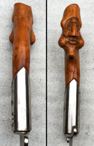 RARE & SUPERBE DAGUE - GLAIVE TURQUE OU INDIEN, LAME CROCHUE DE TYPE KRIS ORIGINAL
