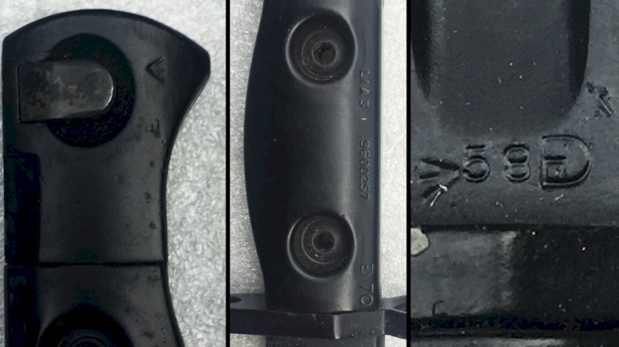 RARE & SUPERBE POIGNARD BAIONNETTE ANGLAISE L1A3 BRONZAGE XX ORIGINAL