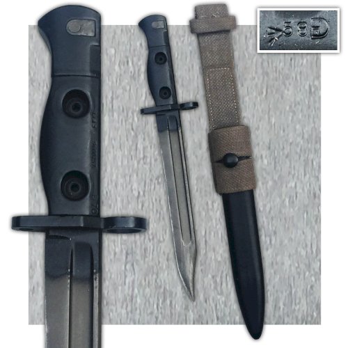 RARE & SUPERBE POIGNARD BAIONNETTE ANGLAISE L1A3 BRONZAGE XX ORIGINAL