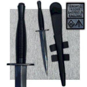 RARE & SUPERB ENGLISH PARACHUTIST DAGGER PARA J.NOWILL & SONS SHEFFIELD XX ORIGINAL