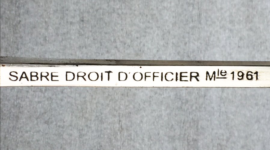 RARE & SUPERBE SABRE FRANCAIS OFFICIER D'INFANTERIE MOD.1961 CHARLES DE GAULLE XX ORIGINAL