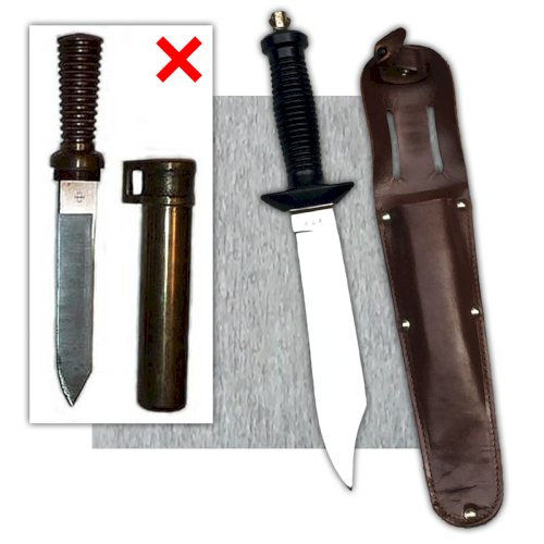 RARE & TRÈS BEAU COUTEAU '' DRAEGER '' DE SCAPHANDRIER ALLEMAND POUR L'EXPORT POLONAIS ORIGINAL