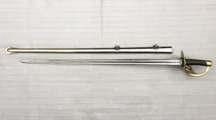 RARE & TRES BEAU SABRE DE TYPE CUIRASSIER FRANCAIS, EMPIRE, KLINGENTHAL, BEL ETAT