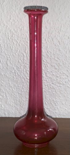 Rare vase soliflore en cristal Baccarat avant 1936 avec étiquette d'origine tbe