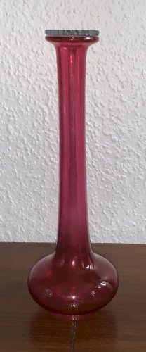 Rare vase soliflore en cristal Baccarat avant 1936 avec étiquette d'origine tbe