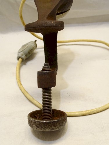 -RARE VERITABLE ANCIENNE LAMPE GRAS PUR JUS DE GRENIER DESIGN INDUSTRIEL