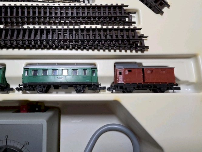 RARE Vintage Arnold Rapido N-Scale Train Set Made W. Germany 60s/70s  in Box!