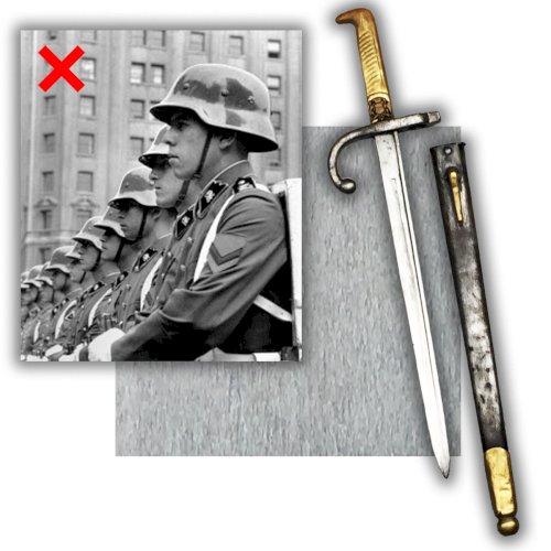 RARISSIME BAIONNETTE DE LA POLICE CHILIENNE M1874 ALEX COPPEL XIX WW1 ORIGINAL