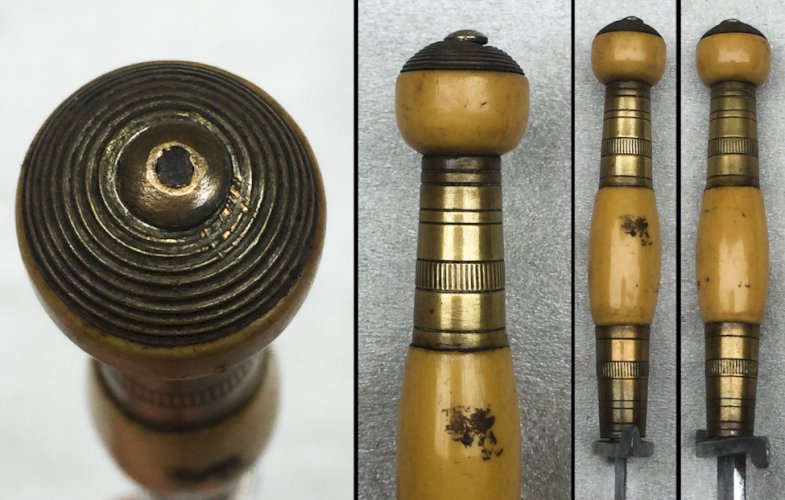 RARISSIME & BEAU POIGNARD / SABRE AMÉRIQUE DU SUD / ALLEMAND,  HIGH LIFE , XIX, ORIGINAL #44