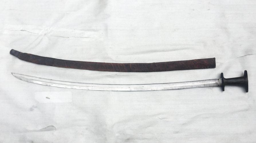  RARISSIME & BEAU SABRE DE LETHIOPIE, PERIODE WW2, GUERRE ITALIE-ETHIOPIE, XX, ORIGINAL