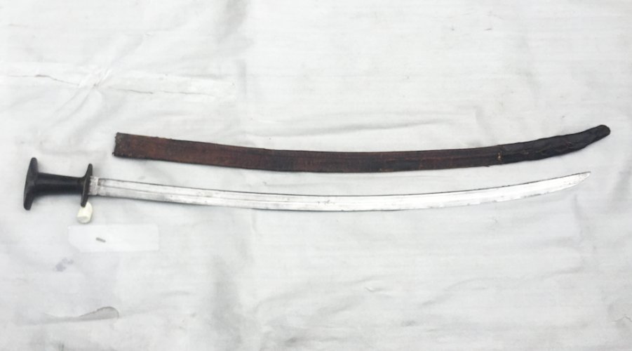  RARISSIME & BEAU SABRE DE LETHIOPIE, PERIODE WW2, GUERRE ITALIE-ETHIOPIE, XX, ORIGINAL
