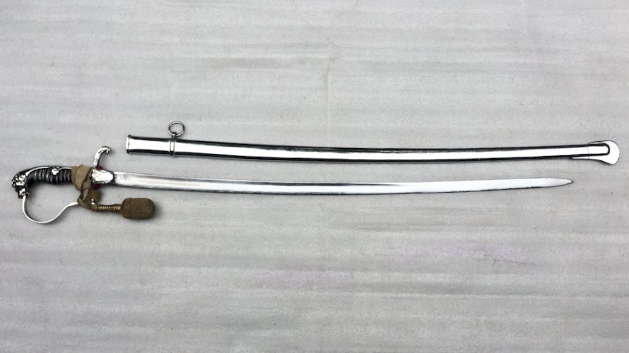 RARISSIME & BEAU SABRE DE LUXE PRUSSIEN DE POLICE OU POMPIER XIX ORIGINAL