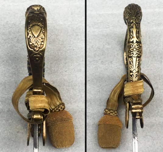 RARISSIME & BEAU SABRE DOFFICIER PRUSSIEN ALLEMAND A TETE DE LION KAISER XIX ORIGINAL