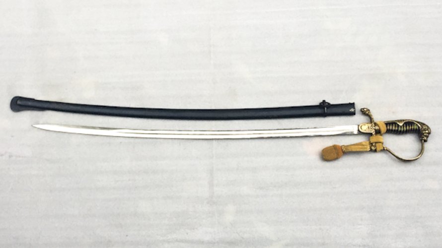 RARISSIME & BEAU SABRE DOFFICIER PRUSSIEN ALLEMAND A TETE DE LION KAISER XIX ORIGINAL