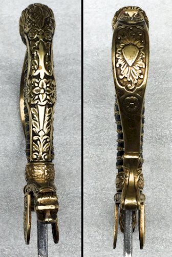 RARISSIME & BEAU SABRE D'OFFICIER PRUSSIEN ALLEMAND A TETE DE LION KAISER XIX ORIGINAL