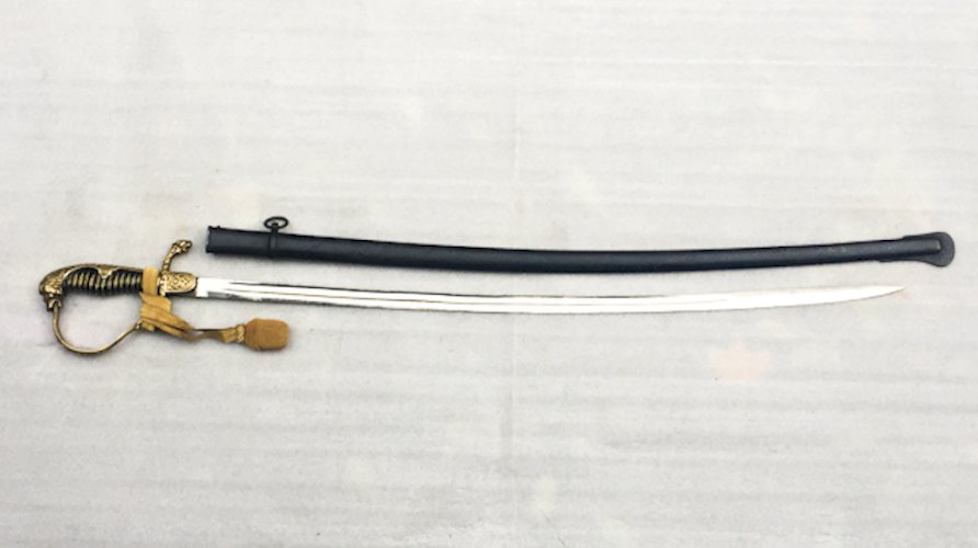 RARISSIME & BEAU SABRE DOFFICIER PRUSSIEN ALLEMAND A TETE DE LION KAISER XIX ORIGINAL